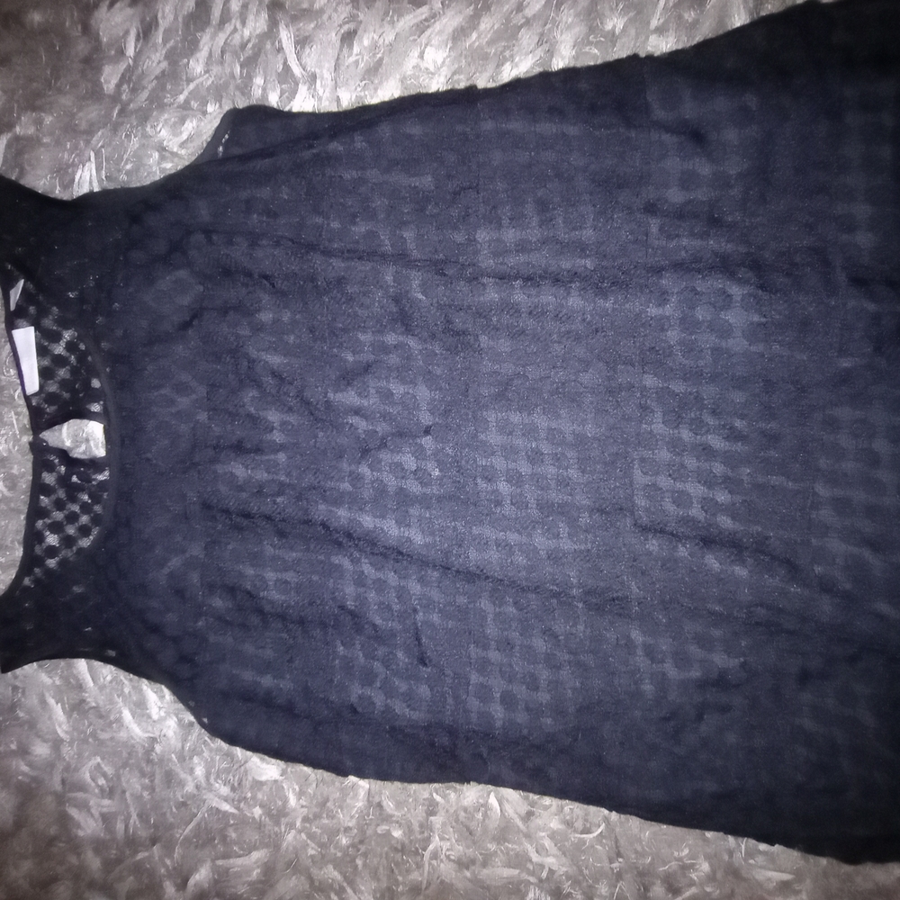 New York & Company Black Lace Top